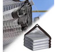 WZWZEN Reflective Aluminet Sunblock Fabric: Sun Shade Netting, 99% UV-Protected, Lightweight, Easy Setup Mesh Canopy Cover, For Gardens, Patios & Outdoor Spaces(3x3.0m/9.9x9.9ft)