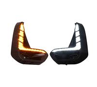 Wzxdauto LED Daytime Running Light for Toyota Hilux Revo Rocco Z Double Cab 2020 2021 6000K Front Bumper Scanning DRL & Streamer White Yellow Turn Signals