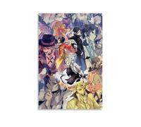 WZXGYM Bungou Stray Dogs Decorative Poster Waterproof Oil Painting Cloth Modern Art Home Furnishings Bedrooms Offices Walls Excellent Gift Items 08x12inch(20x30cm) Unframe-style