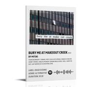 WZXGYM Bury Me at Makeout Creek by MitskiDecorative Poster Waterproof Oil Painting Cloth Modern Art Home Furnishings Bedrooms Offices Walls Excellent Gift Items24x36inch(60x90cm) Frame-style