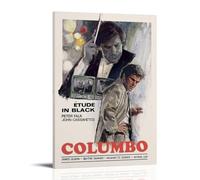 WZXGYM Columbo Decorative Poster Waterproof Oil Painting Cloth Modern Art Home Furnishings Bedrooms Offices Walls Excellent Gift Items 08x12inch(20x30cm) Frame-style