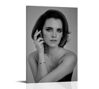 WZXGYM Emma Watson Decorative Poster Waterproof Oil Painting Cloth Modern Art Home Furnishings Bedrooms Offices Walls Excellent Gift Items 08x12inch(20x30cm) Frame-style