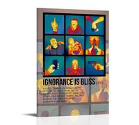 WZXGYM Ignorance Is Bliss Album SkeptaDecorative Poster Waterproof Oil Painting Cloth Modern Art Home Furnishings Bedrooms Offices Walls Excellent Gift Items16x24inch(40x60cm) Frame-style