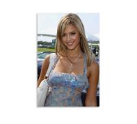 WZXGYM Jessica Alba Decorative Poster Waterproof Oil Painting Cloth Modern Art Home Furnishings Bedrooms Offices Walls Excellent Gift Items 24x36inch(60x90cm) Unframe-style