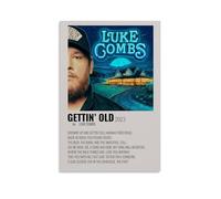 WZXGYM Luke Combs Gettin' OldDecorative Poster Waterproof Oil Painting Cloth Modern Art Home Furnishings Bedrooms Offices Walls Excellent Gift Items08x12inch(20x30cm) Unframe-style