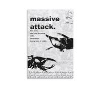 WZXGYM Massive Attack Mezzanine Decorative Poster Waterproof Oil Painting Cloth Modern Art Home Furnishings Bedrooms Offices Walls Excellent Gift Items 08x12inch(20x30cm) Unframe-style
