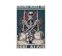 WZXGYM Music Makes Me Feel AliveDecorative Poster Waterproof Oil Painting Cloth Modern Art Home Furnishings Bedrooms Offices Walls Excellent Gift Items24x36inch(60x90cm) Unframe-style