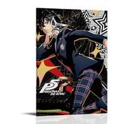 WZXGYM Persona 5 Decorative Poster Waterproof Oil Painting Cloth Modern Art Home Furnishings Bedrooms Offices Walls Excellent Gift Items 24x36inch(60x90cm) Frame-style-44