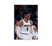 WZXGYM Russell Westbrook Decorative Poster Waterproof Oil Painting Cloth Modern Art Home Furnishings Bedrooms Offices Walls Excellent Gift Items 12x18inch(30x45cm) Unframe-style