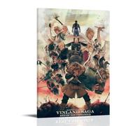 WZXGYM Vinland Saga Decorative Poster Waterproof Oil Painting Cloth Modern Art Home Furnishings Bedrooms Offices Walls Excellent Gift Items 12x18inch(30x45cm) Frame-style-4