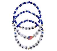 WZXHYS Kamala Harris 2024 Bracelets President Vote Campaign Merch Kamala Harris Merchandise Bracelet for Women Men, 6in, Resin, coral