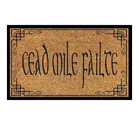 WZXKR Doormat Cead Mile Failte, Doormat, Irish Doormat,Style,Italian Handwriting Style Mat For Home Decorative Entrance Door Mat Indoor Door Mat