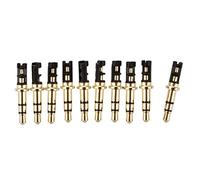 Wzxksoac 10 Pcs 3.5mm 3 Pole Male Soldering Repair Headphone Audio Jack Plug