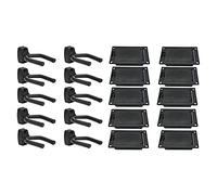 Wzxksoac 10 Pcs Guitar Stand Guitar Hanger Holder & 10 Pcs 9V Battery Box Holder with 9 Volt Battery Clip