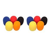 Wzxksoac 10 Pcs Solid Color Non-Disposable Microphone Dust Cover Thickened Microphone Cover Microphone Blowout Cover for KTV