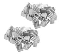 Wzxksoac 100Pcs 9x9x5mm Mini Aluminium Heatsink for IC LED Chipset RAM