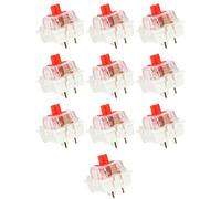 Wzxksoac 100Pcs Plastic for Cherry Red 3 Pin MX RGB Mechanical Switch Keyboard Replacement