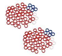 Wzxksoac 100Pcs Silicone Finger Rings for Any Scissors Inserts Haircutting Styling Tools Accessories Mix Colors