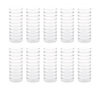 Wzxksoac 100Pcs Sterile W/Lids for Lab Plate Bacterial 55mm X 15mm