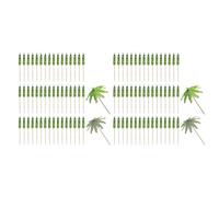 Wzxksoac 100Pcs Umbrellas for Drinks, Coconut Palm Tree Umbrella Toothpicks, Tropical Umbrella Decorations for Cupcake