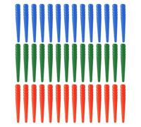 Wzxksoac 105Pcs Cribbage Board Pegs, Tapered Design Cribbage Pegs Fit 1/8 Inch Hole Cribbage Pins Board (3 Colors)