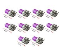 Wzxksoac 10X Metal 370 Motor for C14 C24 B24 B36 MN D90 D99 MN99S RC Car Upgrade Parts,Titanium