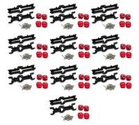 Wzxksoac 10X Metal Front and Rear Bridge Axle Housing Case for MN D90 D91 MN99 MN99S 1/12 RC Car Upgrade Parts Accessories,Black