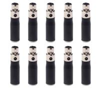 Wzxksoac 10X XLR Mini 3 Pin Male to 4 Pin Female Audio Adapter Plug Connector Hi-Fi Signal Converter Adapter