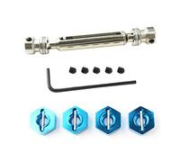 Wzxksoac 11 Pcs Accessories: 6 Pcs Metal Rear Middle Drive Shaft Universal Transmission Accessories Kit & 4 Pcs Metal Hexagon Set
