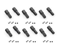 Wzxksoac 12 Pcs Metal Rear Axle Shaft for D12 C14 C24 C34 B14 B24 C16 B36 MN D90 MN99S RC Car Upgrade Parts Accessories