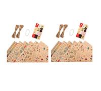 Wzxksoac 12 Pcs Wrapping Paper Sheets,Birthday Wrapping Paper Set Festival Gift Wrap Papers,Ribbon Present
