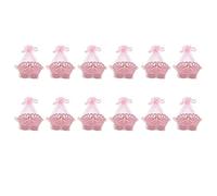 Wzxksoac 12 Pieces Baby Candy Box Baby Wedding Candy Box Gift Box Free Ribbon Gift Box Baptism Candy Box B