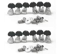 Wzxksoac 12 Pieces Guitar String Tuning Key Pegs/Knobs(for Left and Right) for Acoustic Electric Guitar