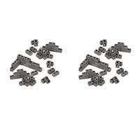 Wzxksoac 120 Packs Cinder Blocks 1/12 Scale Mini Bricks Concrete Miniature Bricks Tiny Landscaping Dollhouse Accessories