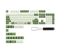 Wzxksoac 127 Keys/Set Matcha Green Keycap Cherry Profile Pbt Keycaps for MX Switches Dz60 Gk61 Gk64 68 108 Key Cap