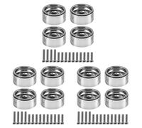Wzxksoac 12PCS 1.9 Metal Beadlock Wheel Hub Rim for 1/10 RC Crawler Axial SCX10 90046 AXI03007 TRX4 D90,1