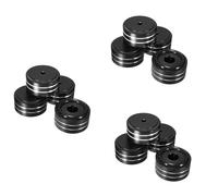 Wzxksoac 12Pcs 40X20mm Aluminum HIFI AMP Speaker Isolation Stand Turntable Feet Pad (Black)