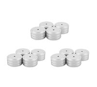 Wzxksoac 12Pcs 40X20mm Aluminum HIFI AMP Speaker Isolation Stand Turntable Feet Pad (Silver)