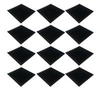 Wzxksoac 12Pcs Acoustic Foam Studio High Density Soundproofing Foam Sound Absorbing Material Door Isolation Home Decoration