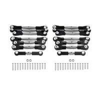 Wzxksoac 14Pcs Steel Steering Link Rod Linkage Servo Rod Set for TT-02B TT02B 1/10 RC Car Upgrade Parts Accessories