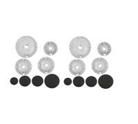 Wzxksoac 16 PCS Cooker Hat Set Oven Gas Hob Burner Crown Flame Cap Replacement Kit Fits Most Gas Stove Burners Head