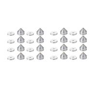 Wzxksoac 16 Set Speaker Stand Feet Foot Pad Aluminium Alloy Metal Spikes Cone Floor Foot Nail Silver