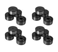 Wzxksoac 16Pcs 40X20mm Aluminum HIFI AMP Speaker Isolation Stand Turntable Feet Pad (Black)