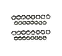 Wzxksoac 16Pcs for MN86S MN86 MN86KS MN86K MN G500 16PCS Steel Bearing 9X5X3 11X7X3 Upgrade Accessories 1/12 RC Car Spare Parts