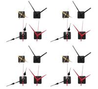 Wzxksoac 16Pcs Long Shaft Quartz Clock Movement Mechanism Motor Kit with 24 Pair Different Clock Repair Parts Replacement