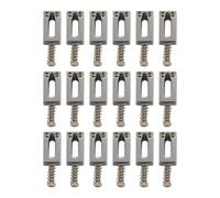 Wzxksoac 18 Pieces Electric Guitar Bridge Saddles Flat Set for Guitar Replacement