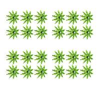 Wzxksoac 180 Pieces Green Tropical Coconut Palm Tree Paper Umbrellas Picks Cocktail Parasols Cupcake Picks for Hawaiian Party