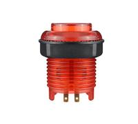 Wzxksoac 1PCS Illuminated Led Push Button 28mm Nut with 4Pin Light Cable with Light Illuminate 24mm Game Console Button for Zero Delay Board Game Machine Parts B
