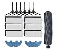 Wzxksoac 1Set Main Brush Side Brush Filter Mop Cloth for OSOJI 950 990 Vacuum Cleaner Parts Sweeper Robot Cleaning Accessories