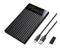 Wzxksoac 2.5In HDD Enclosure to USB3.1 External Hard Drive Case 6Gbps HDD SSD Hard Drive Enclosure Storage Case for PC